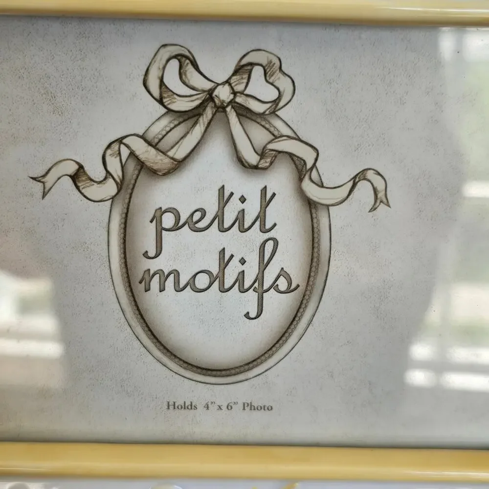 Petite Motif Me and My Grandpa Picture Frame 4X6 Ceramic Blue Green Yellow Stars